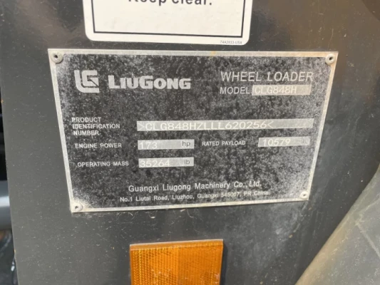 LiuGong 848H — 9