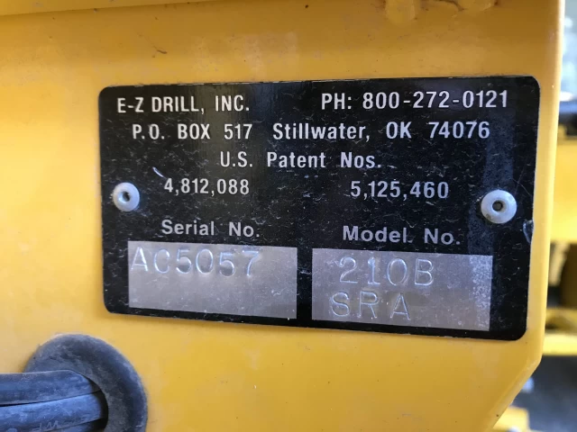 E-Z Drill 210B SRA  2015