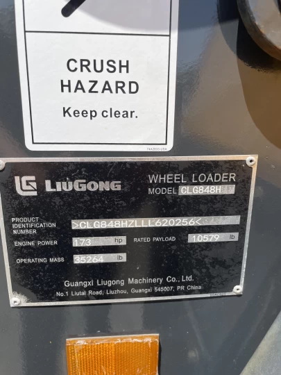 2020 LiuGong 848H 